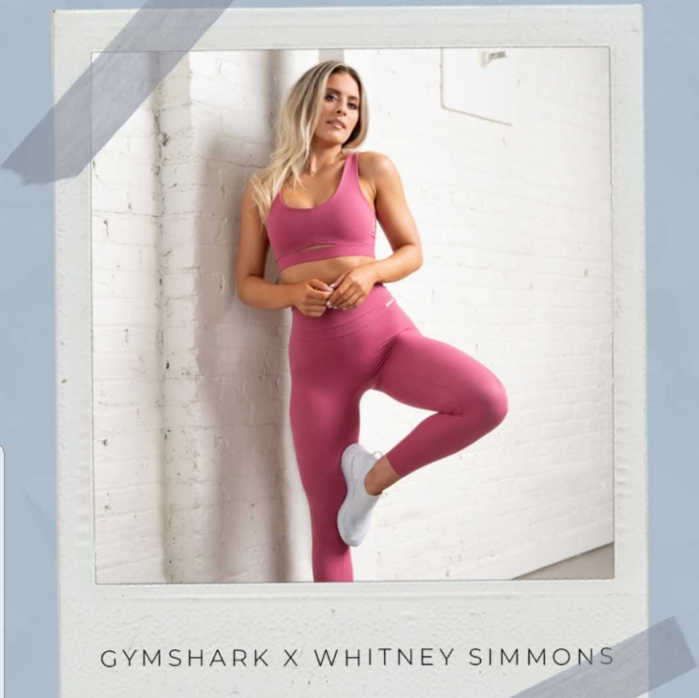 BNWT Whitney Simmons x Gymshark Pink Sports Bra M